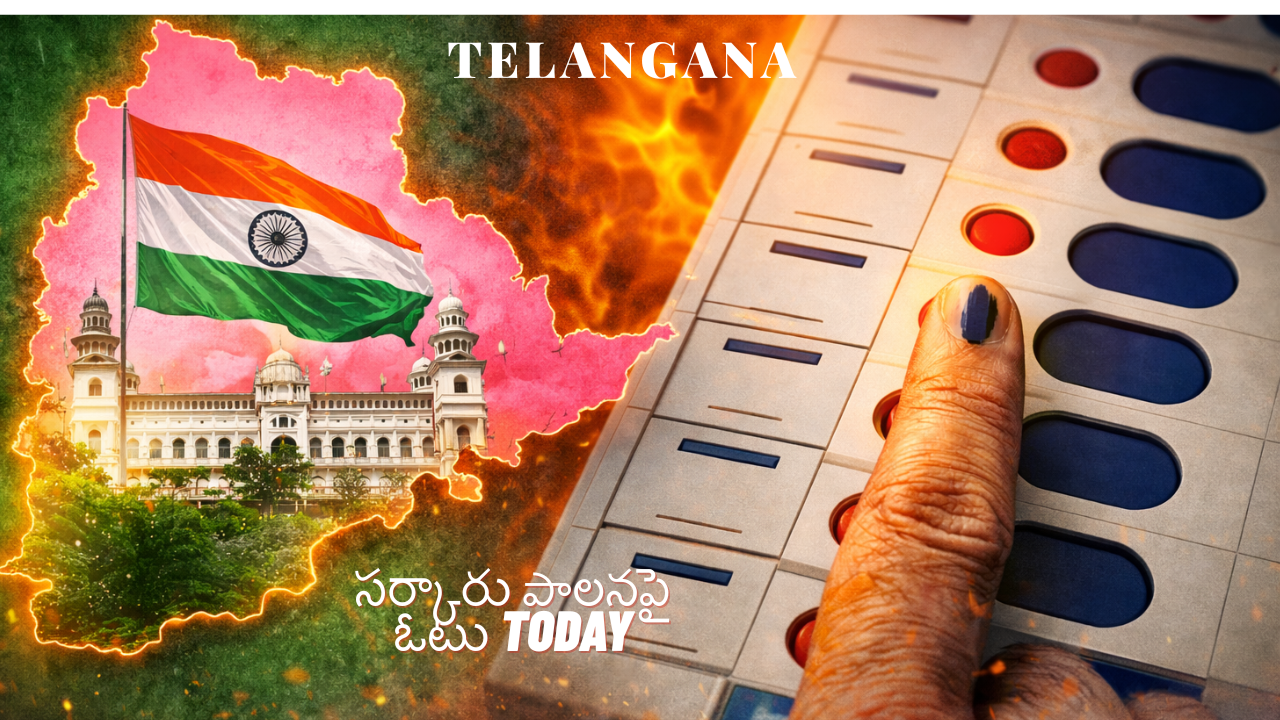 Telangana సర్కారు పాలనపై ఓటు Today: Change వస్తుందా లేదా Same Storyనా?
